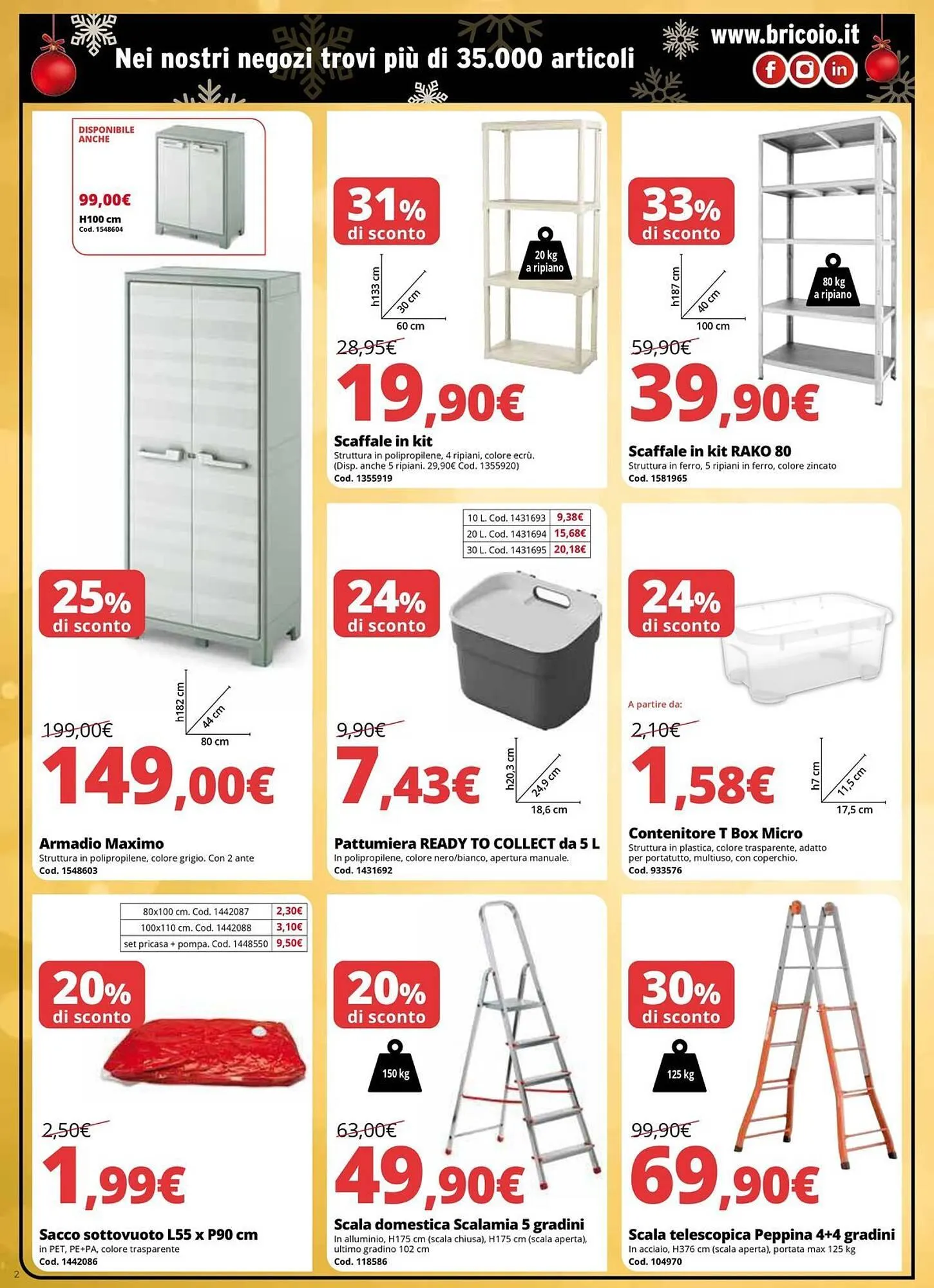 Volantino Brico Io da 9 dicembre a 24 dicembre di 2025 - Pagina del volantino 2