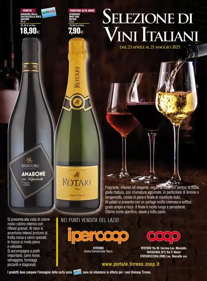 Selezione di vini italiani da 23 aprile a 21 maggio di 2025 - Pagina del volantino 1