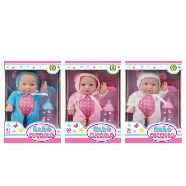 Bambola Bebè cucciolo con accessori - Mazzeo Giocattoli