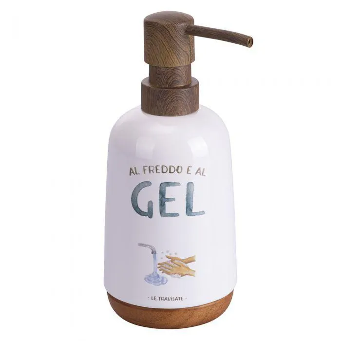 Dispenser sapone liquido 350 ml in gres, Le Travisate