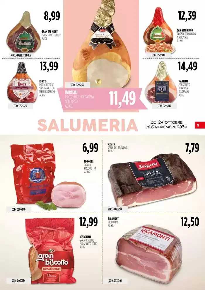 Offerte Carico Cash & Carry da 24 ottobre a 6 novembre di 2024 - Pagina del volantino 9