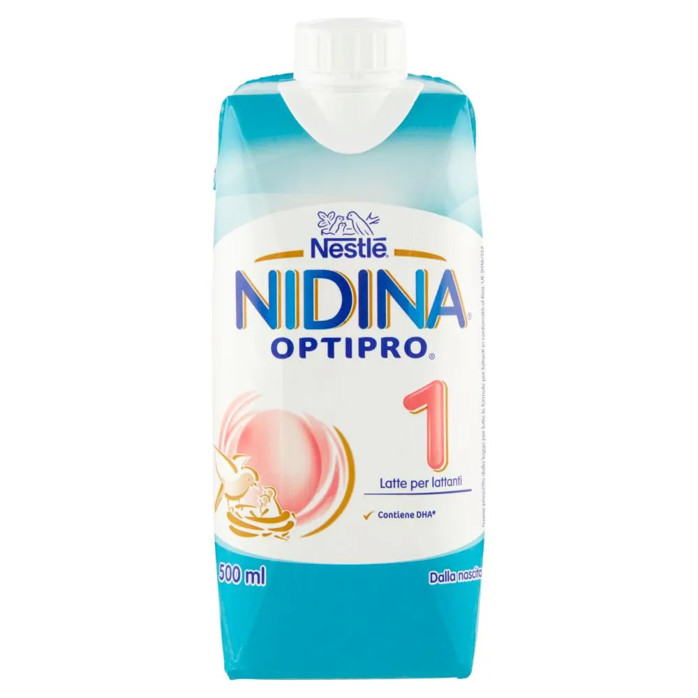 NESTLÉ NIDINA Optipro 1 dalla nascita Latte per lattanti in liquido brick da 500ml