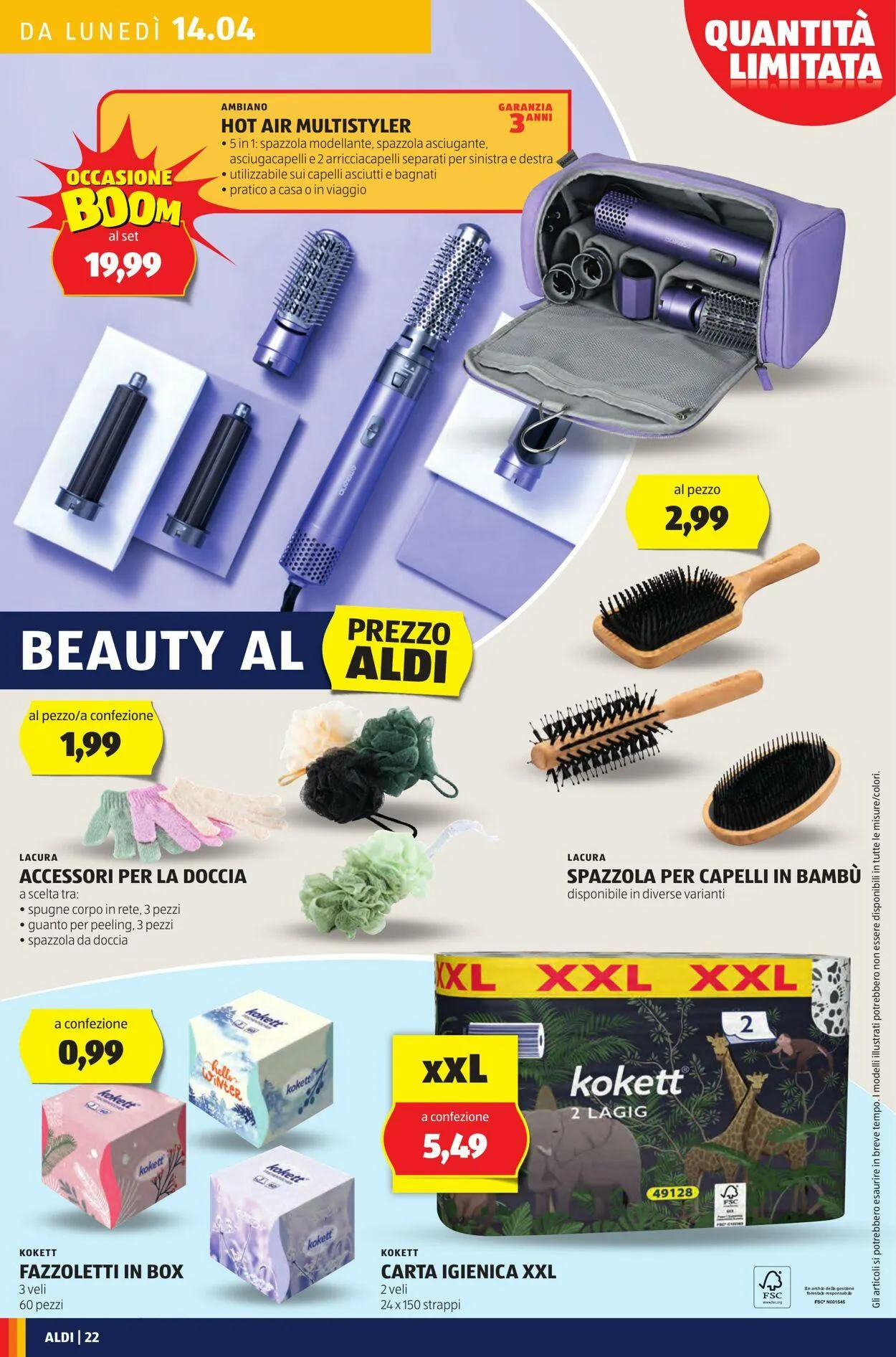 Aldi Volantino attuale da 14 aprile a 20 aprile di 2025 - Pagina del volantino 22