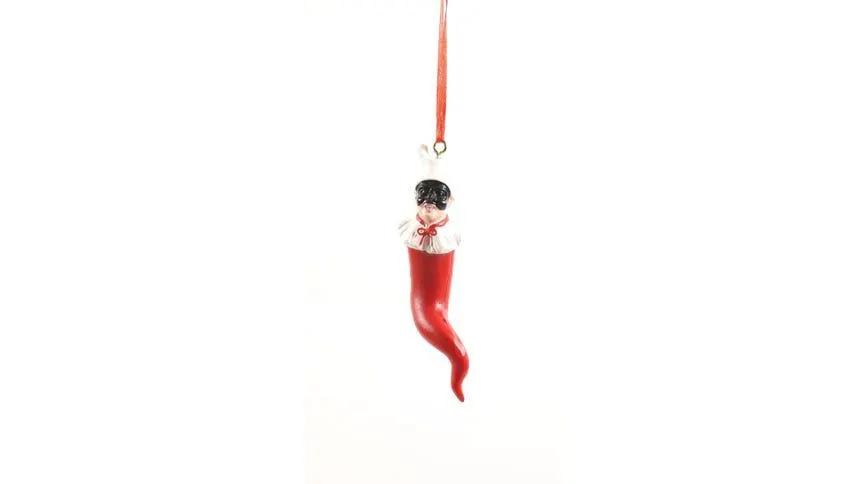 Cornetto Pulcinella decorazione albero H11 cm