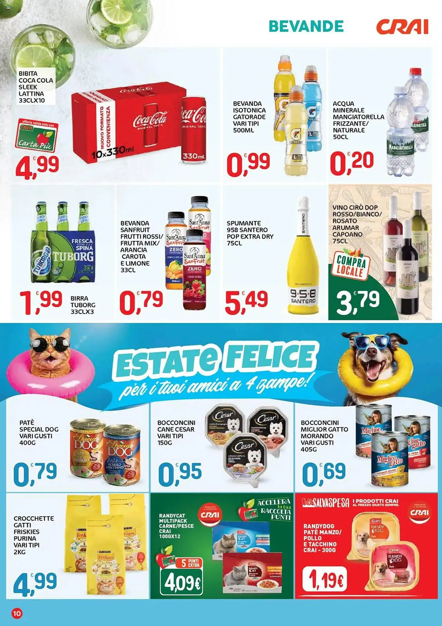 Volantino Crai da 24 luglio a 6 agosto di 2025 - Pagina del volantino 10