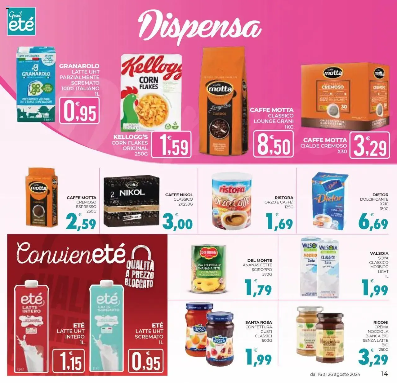 Volantino Eté - Grandeté da 16 agosto a 26 agosto di 2024 - Pagina del volantino 14