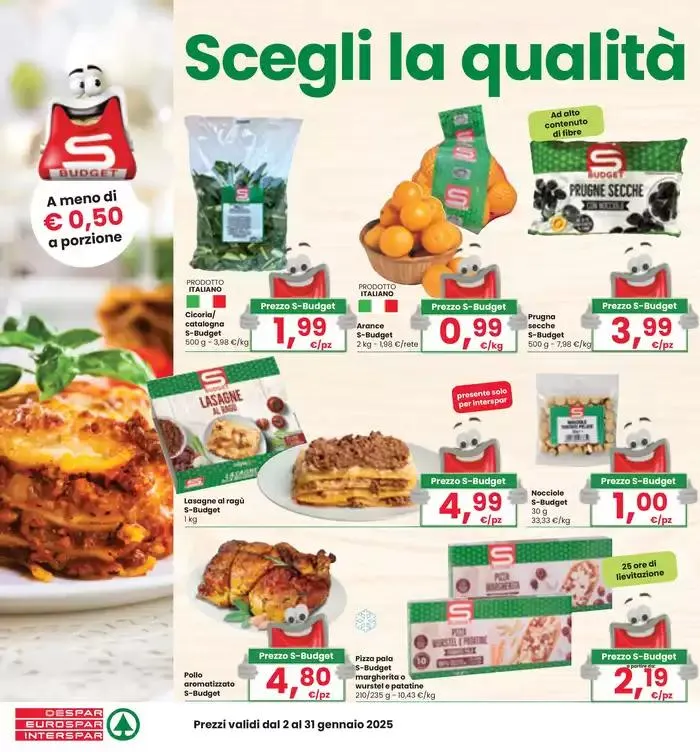 Volantino S-Budget: sempre il miglior prezzo! - Despar da 3 gennaio a 31 gennaio di 2025 - Pagina del volantino 2