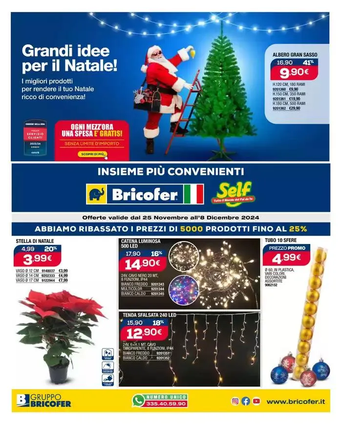 Abbiamo ribassato i prezzi di 5000 prodotti fino al 25% da 26 novembre a 8 dicembre di 2024 - Pagina del volantino 1