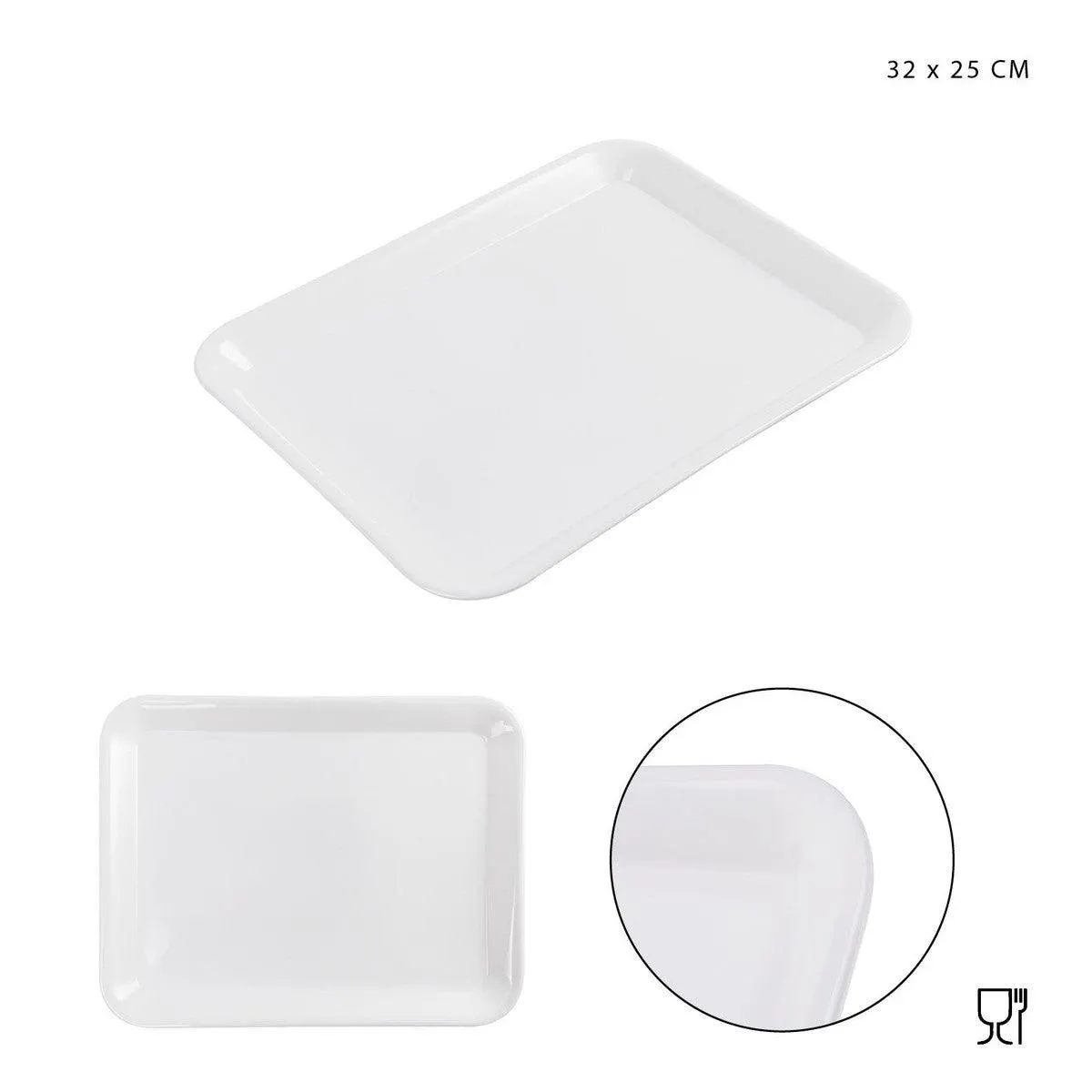 Dc - Melamine Tray 32X25Cm