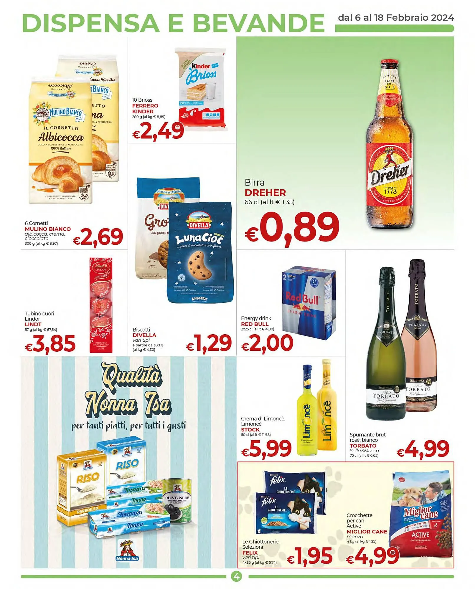 Volantino Supermercati Nonna Isa da 6 febbraio a 18 febbraio di 2024 - Pagina del volantino 4
