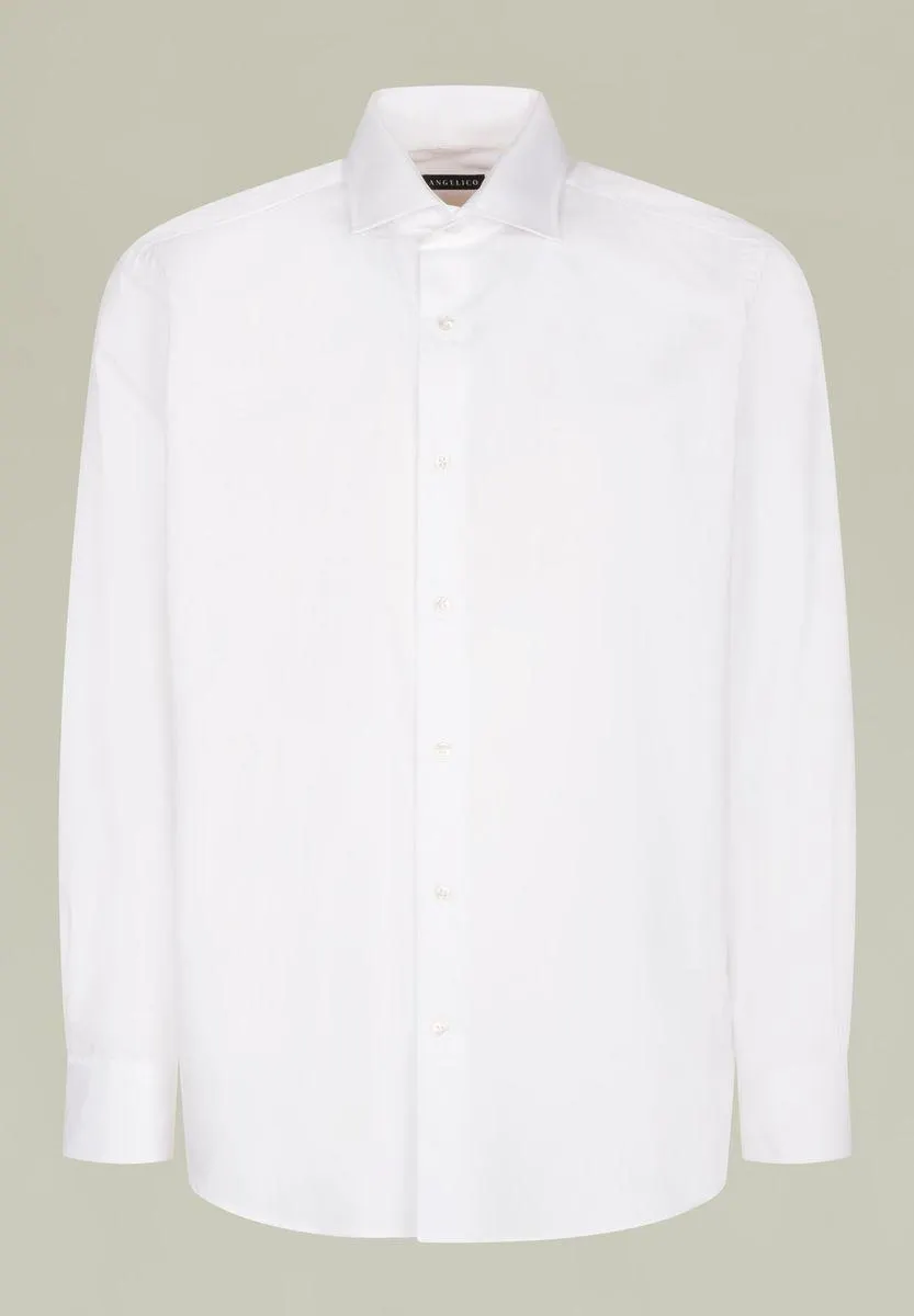 Camicia bianca twill francese comoda