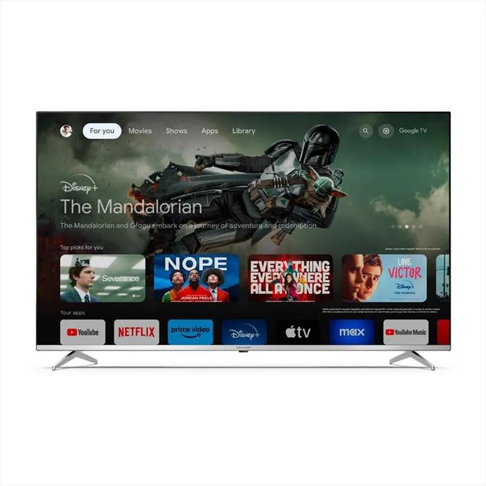 SHARP - Smart TV LED UHD 4K 55" 55GP6260E-Nero