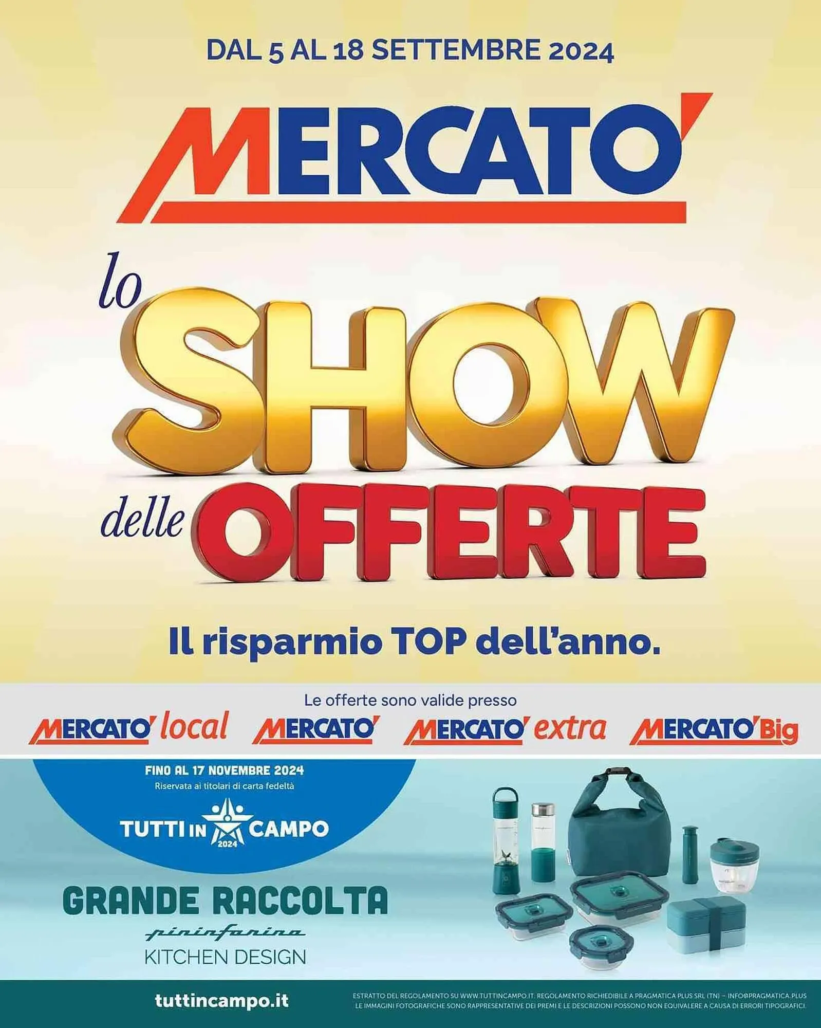 Volantino Mercatò Big da 5 settembre a 18 settembre di 2024 - Pagina del volantino 1