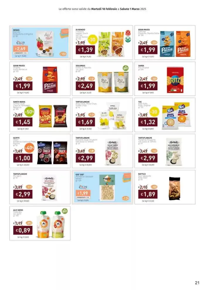 Lo sfizio dell'affettato il sano sapore del mare da 18 febbraio a 1 marzo di 2025 - Pagina del volantino 21