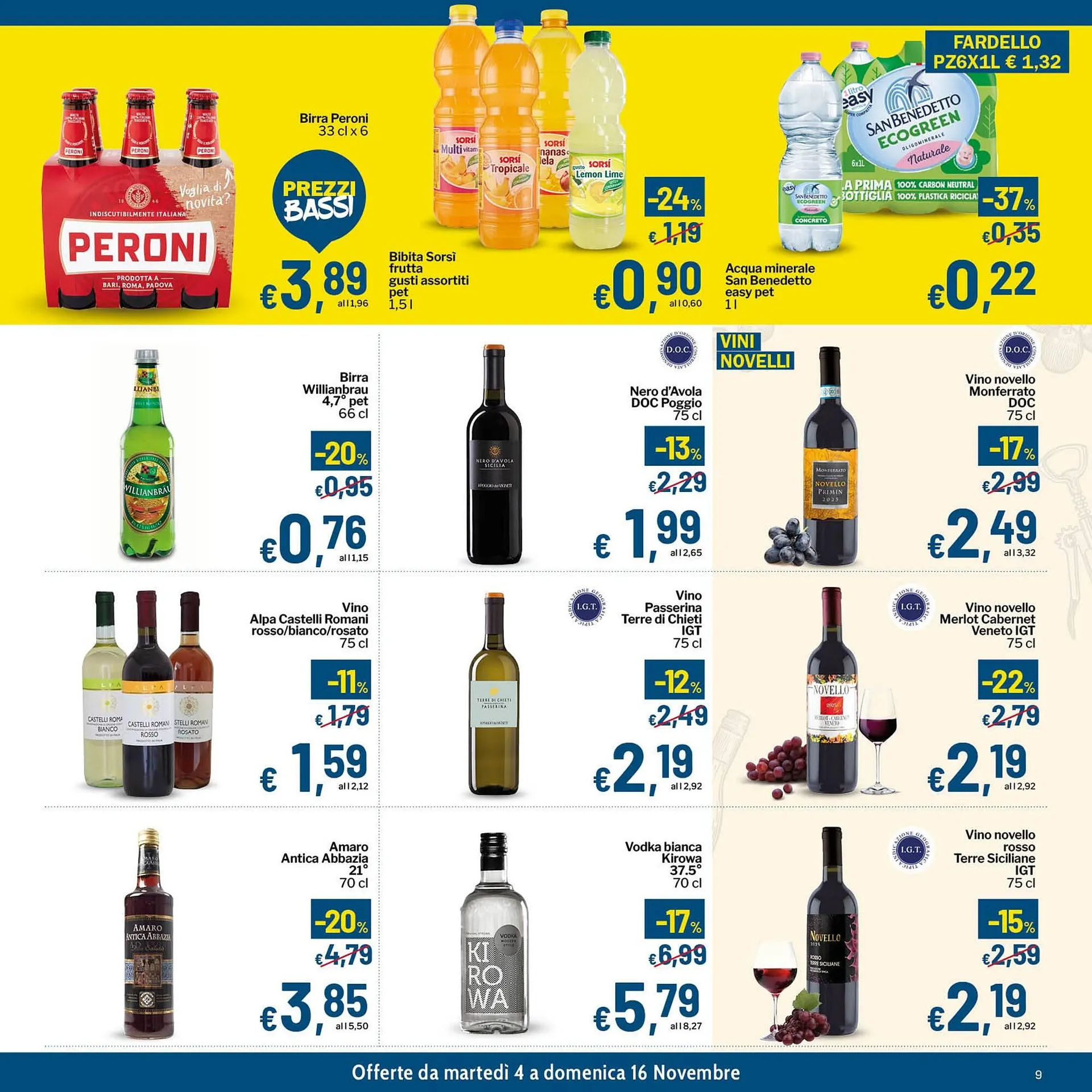 Volantino Qui Discount da 4 novembre a 16 novembre di 2025 - Pagina del volantino 9