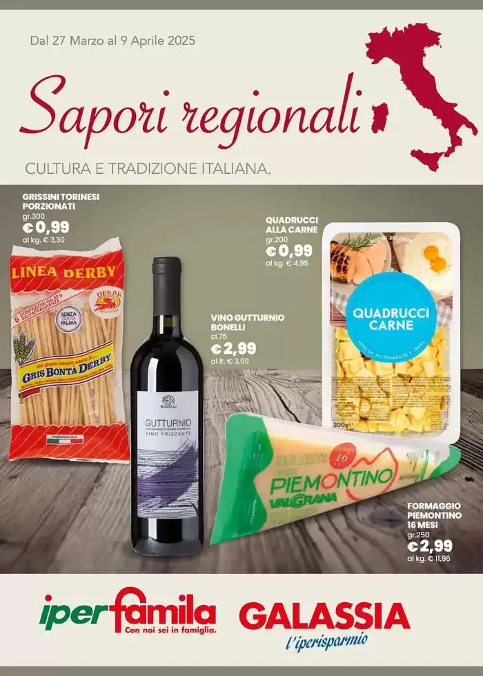 Sapori Regionali da 27 marzo a 9 aprile di 2025 - Pagina del volantino 1