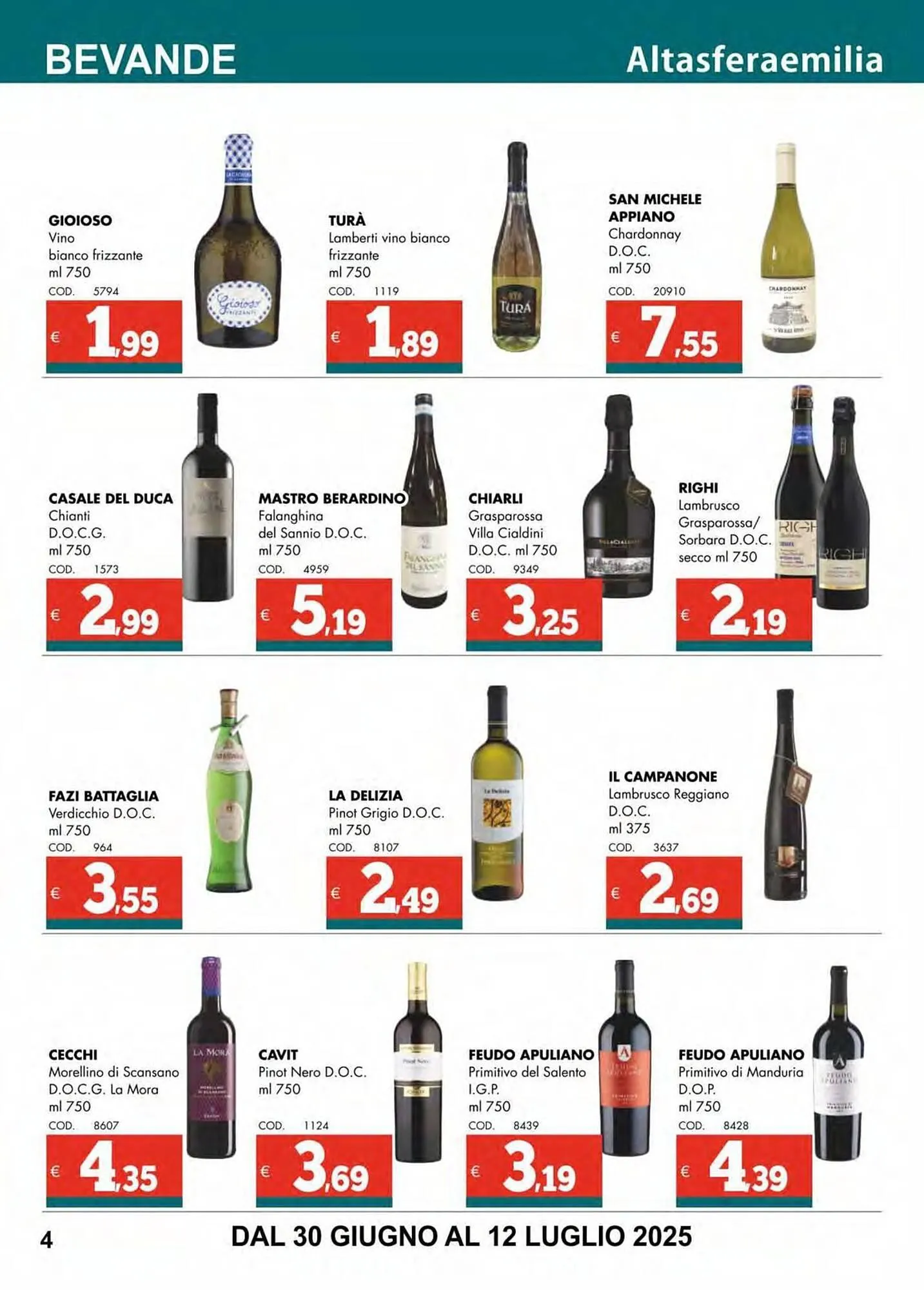 Volantino Altasfera da 30 giugno a 12 luglio di 2025 - Pagina del volantino 4