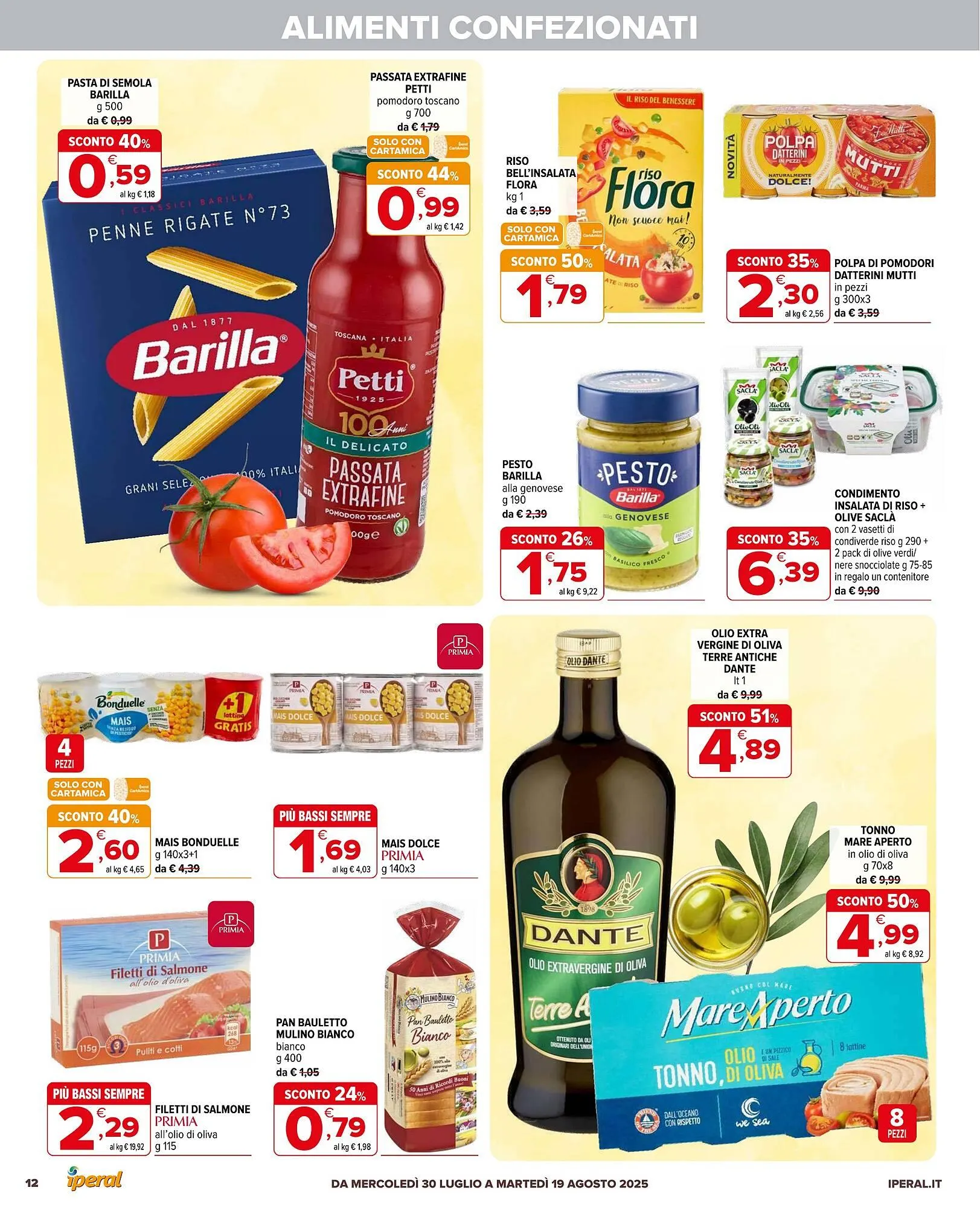 Volantino Iperal da 30 luglio a 19 agosto di 2025 - Pagina del volantino 12