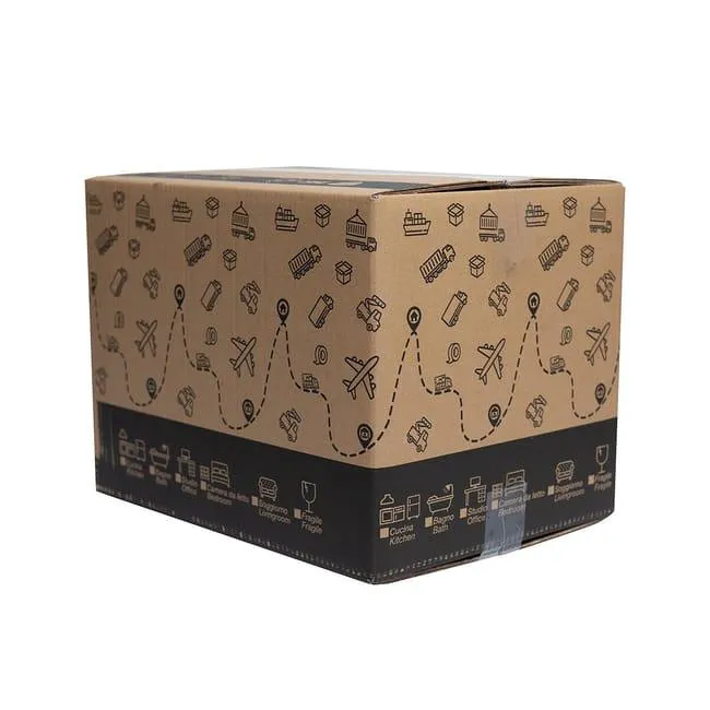 Scatola di cartone avana 2 onde L 40 x H 30 x P 30 cm