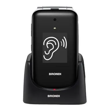 Brondi Amico Supervoice 7,11 cm (2.8") Nero Telefono per anziani