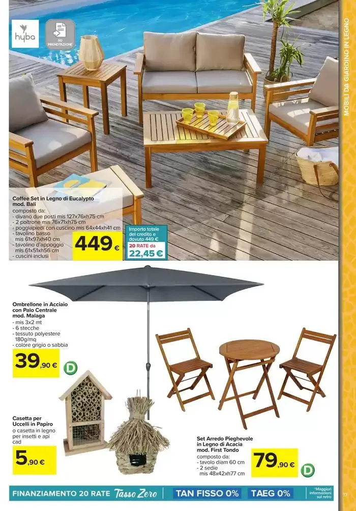 Stile e comfort all'aperto da 1 aprile a 30 aprile di 2025 - Pagina del volantino 17