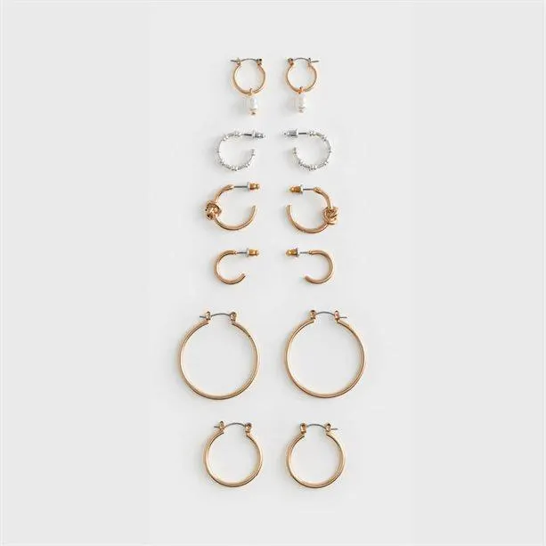 Set di 6 orecchini Rhea