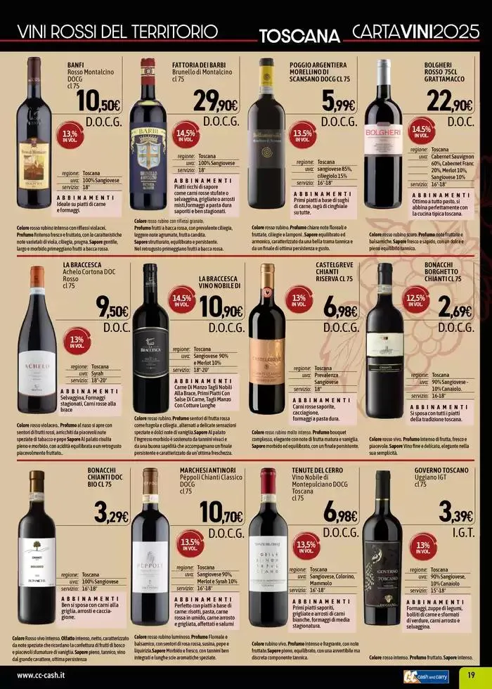 CARTA VINI da 7 aprile a 18 maggio di 2025 - Pagina del volantino 19