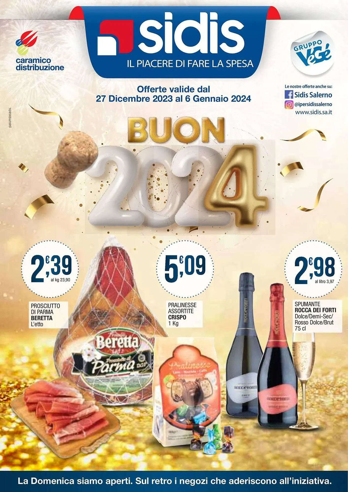 Volantino Sidis da 27 dicembre a 6 gennaio di 2024 - Pagina del volantino 1