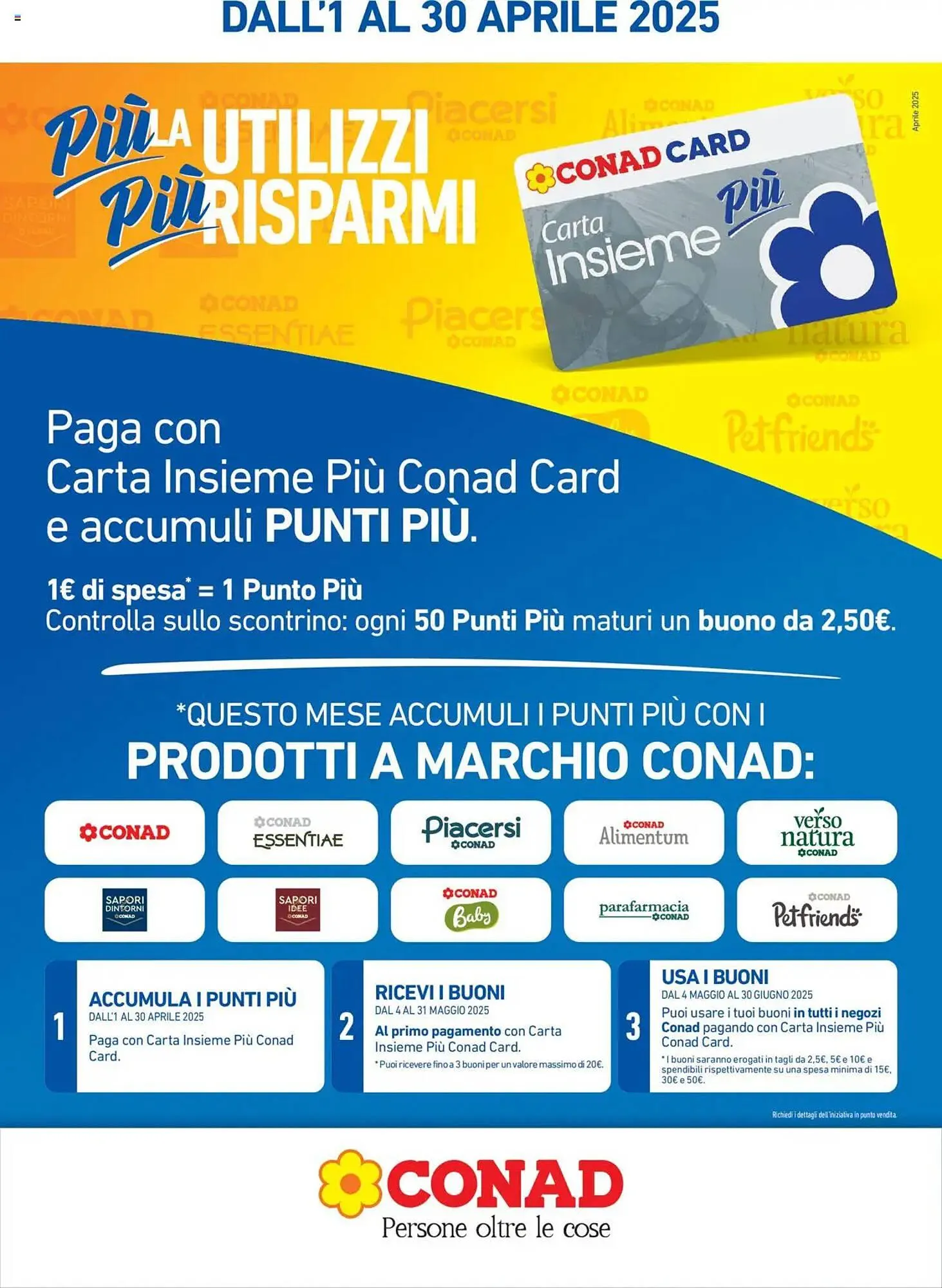 Volantino Conad da 1 aprile a 30 aprile di 2025 - Pagina del volantino 1