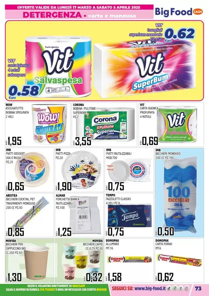 Aspenttando la pasqua da 17 marzo a 5 aprile di 2025 - Pagina del volantino 73