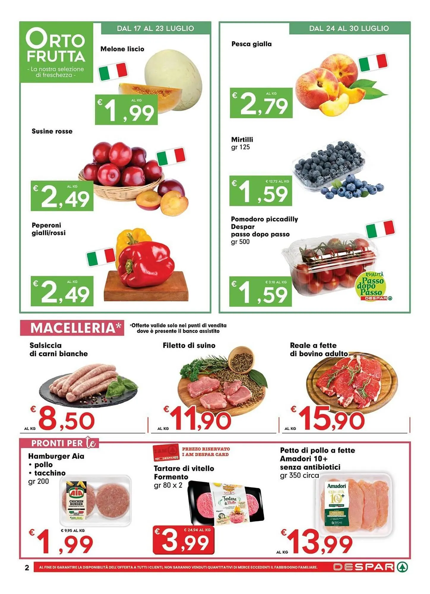 Volantino DeSpar Express da 17 luglio a 30 luglio di 2025 - Pagina del volantino 2