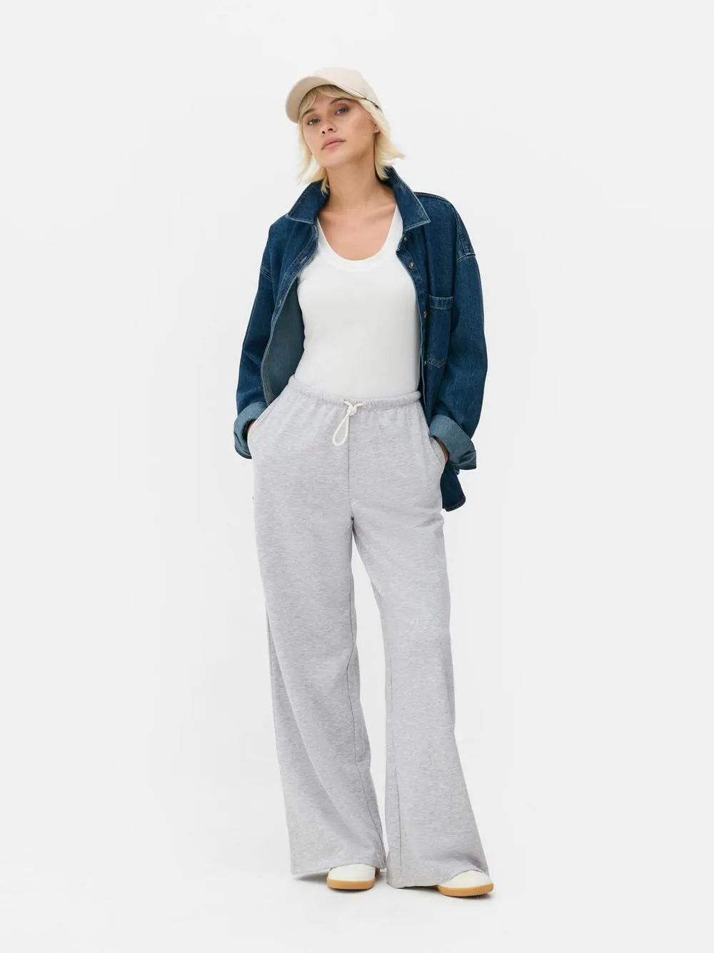 Pantaloni da tuta a gamba larga con elastico