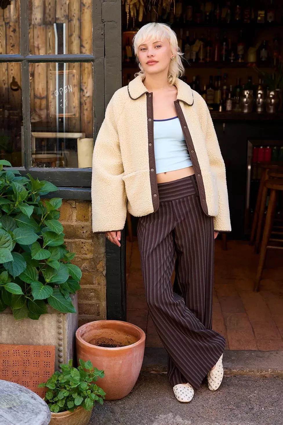 BDG Giacca in Pile Reversibile