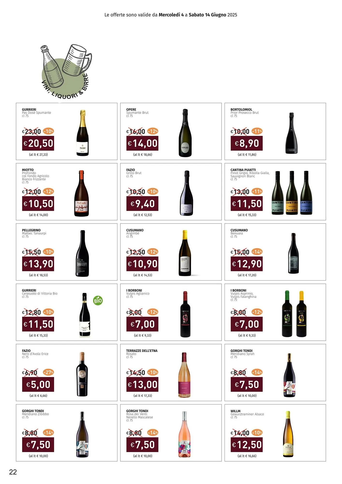 Volantino Prezzemolo e Vitale da 4 giugno a 14 giugno di 2025 - Pagina del volantino 22