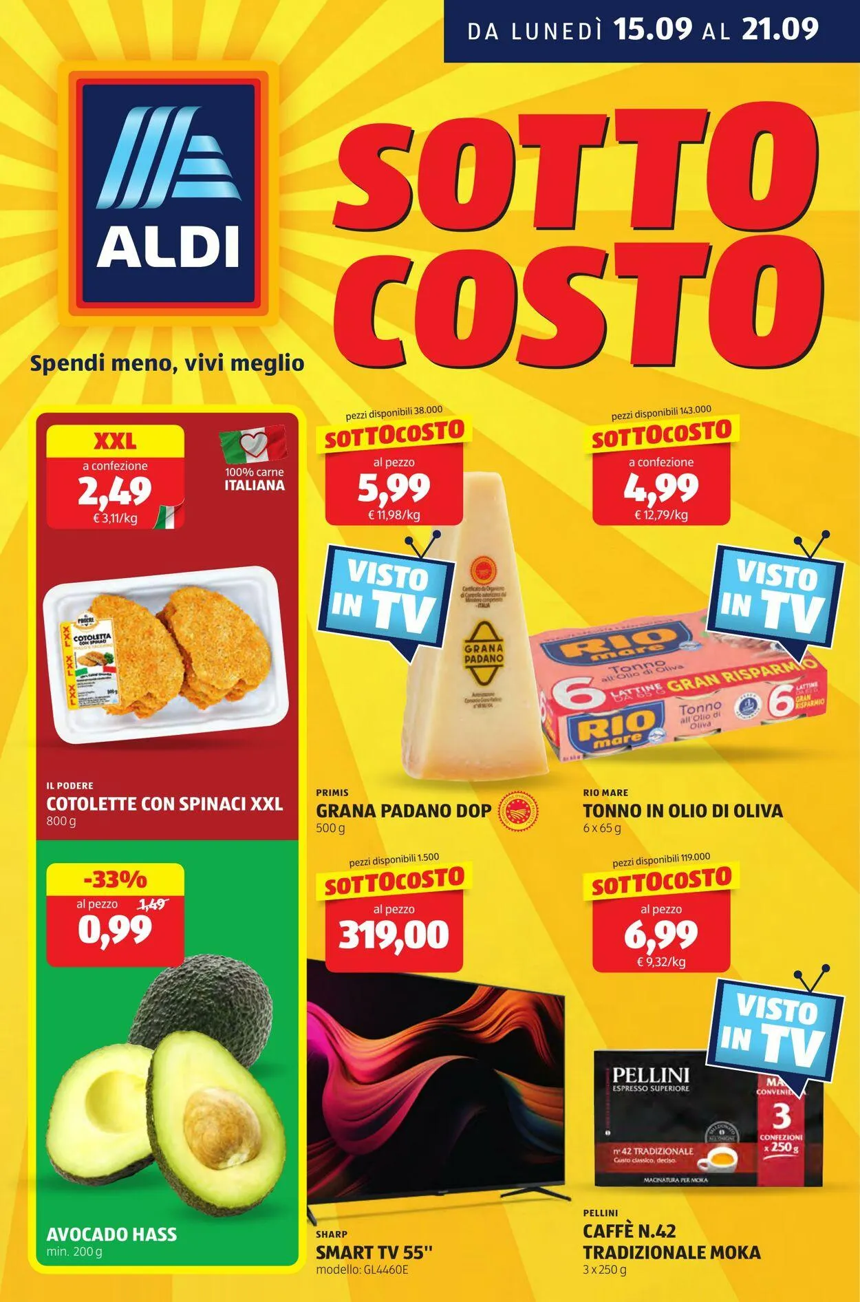 Aldi Volantino attuale da 15 settembre a 21 settembre di 2025 - Pagina del volantino 1