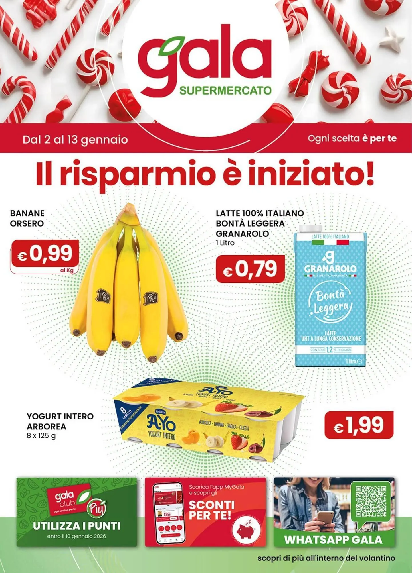 Volantino Gala Supermercati da 2 gennaio a 13 gennaio di 2026 - Pagina del volantino 1
