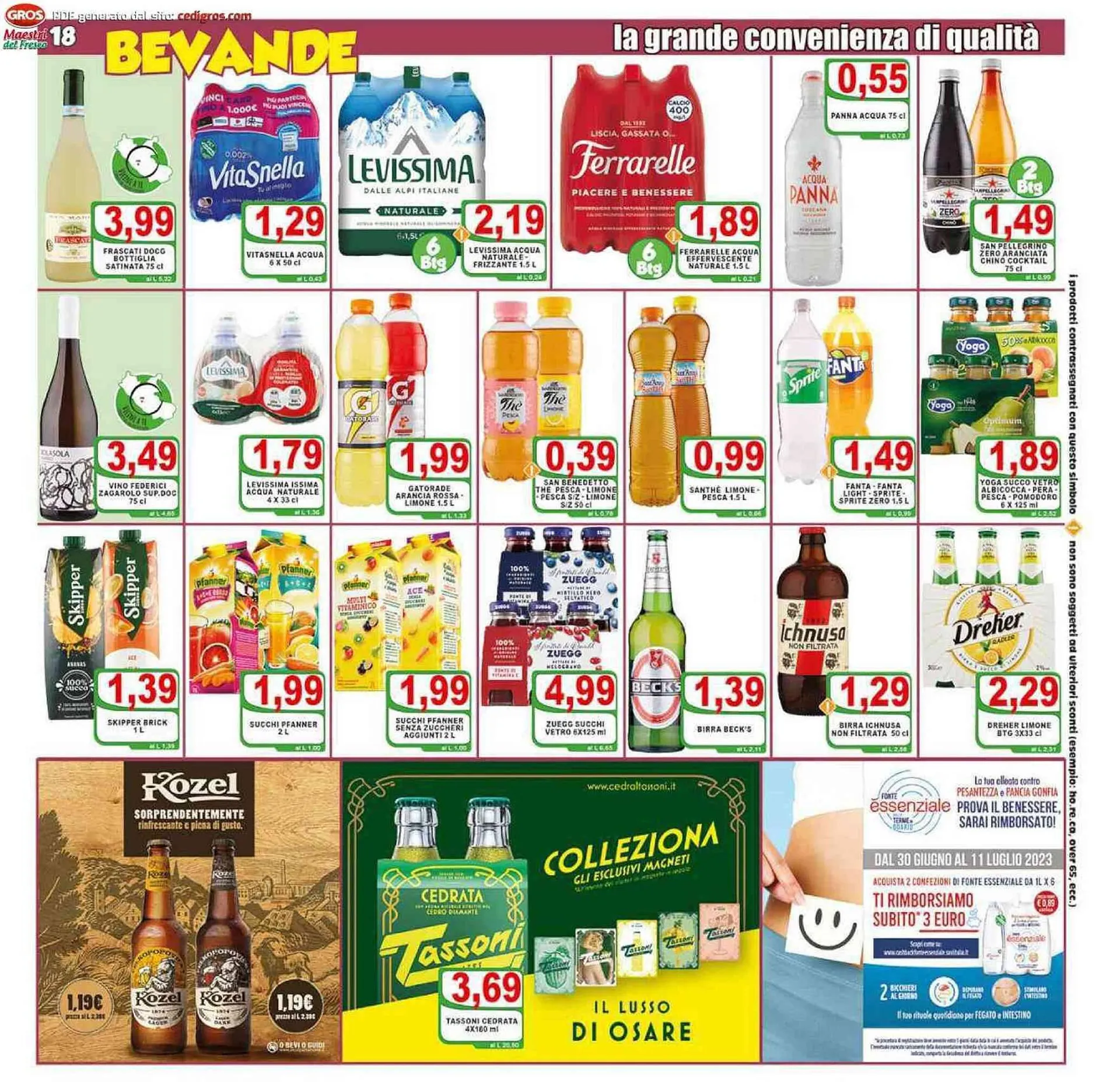 Volantino Top Supermercati da 30 giugno a 11 luglio di 2023 - Pagina del volantino 18