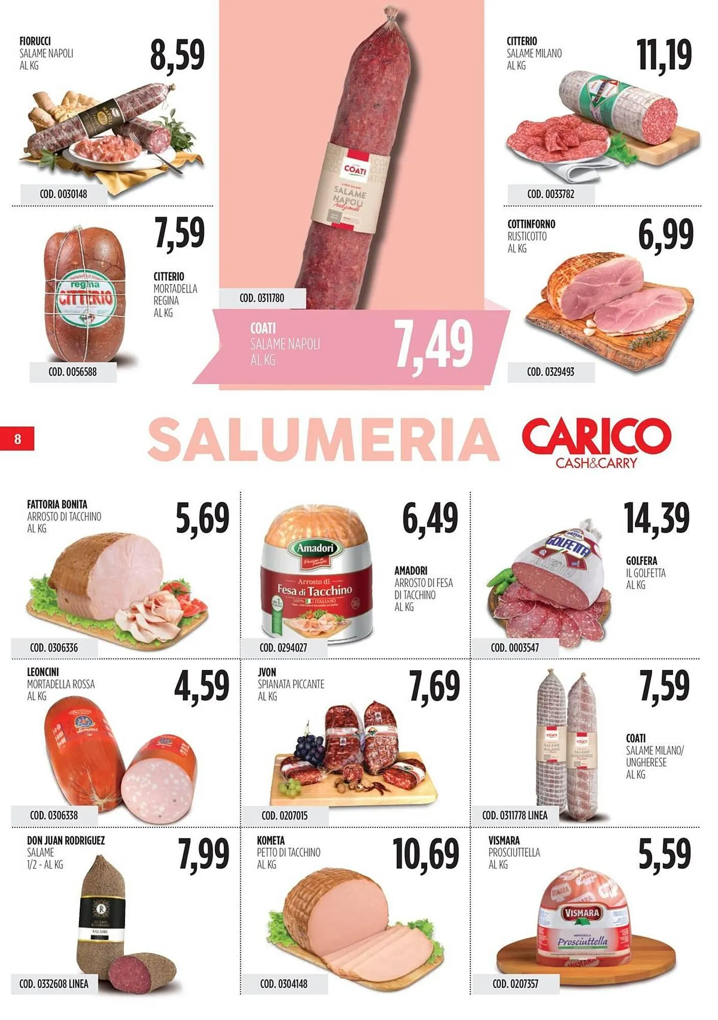 Volantino Carico Cash & Carry da 3 luglio a 16 luglio di 2025 - Pagina del volantino 8
