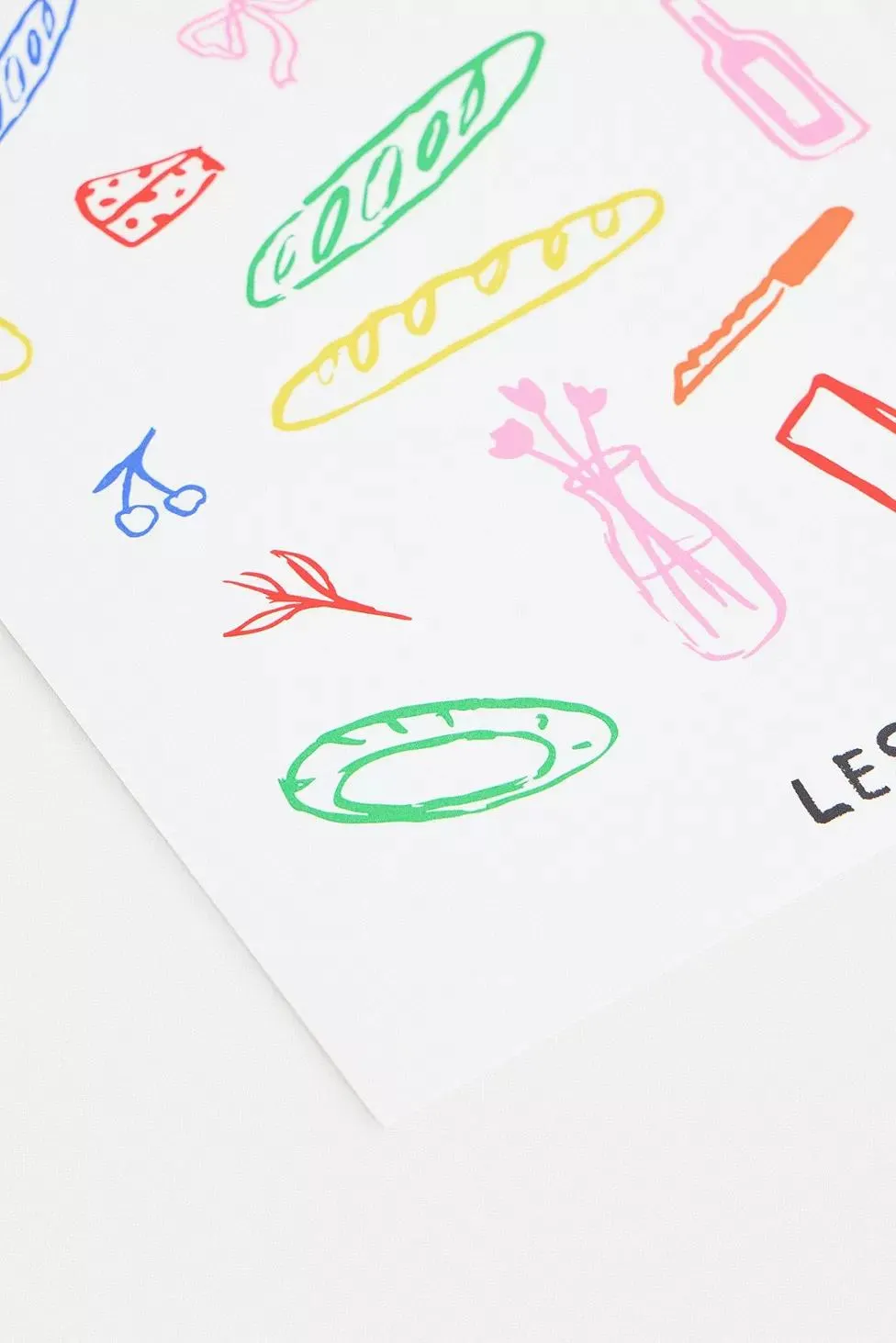 Lune Club Più Baguette Meno Rimpianti 30x40 Stampa Artistica da Parete