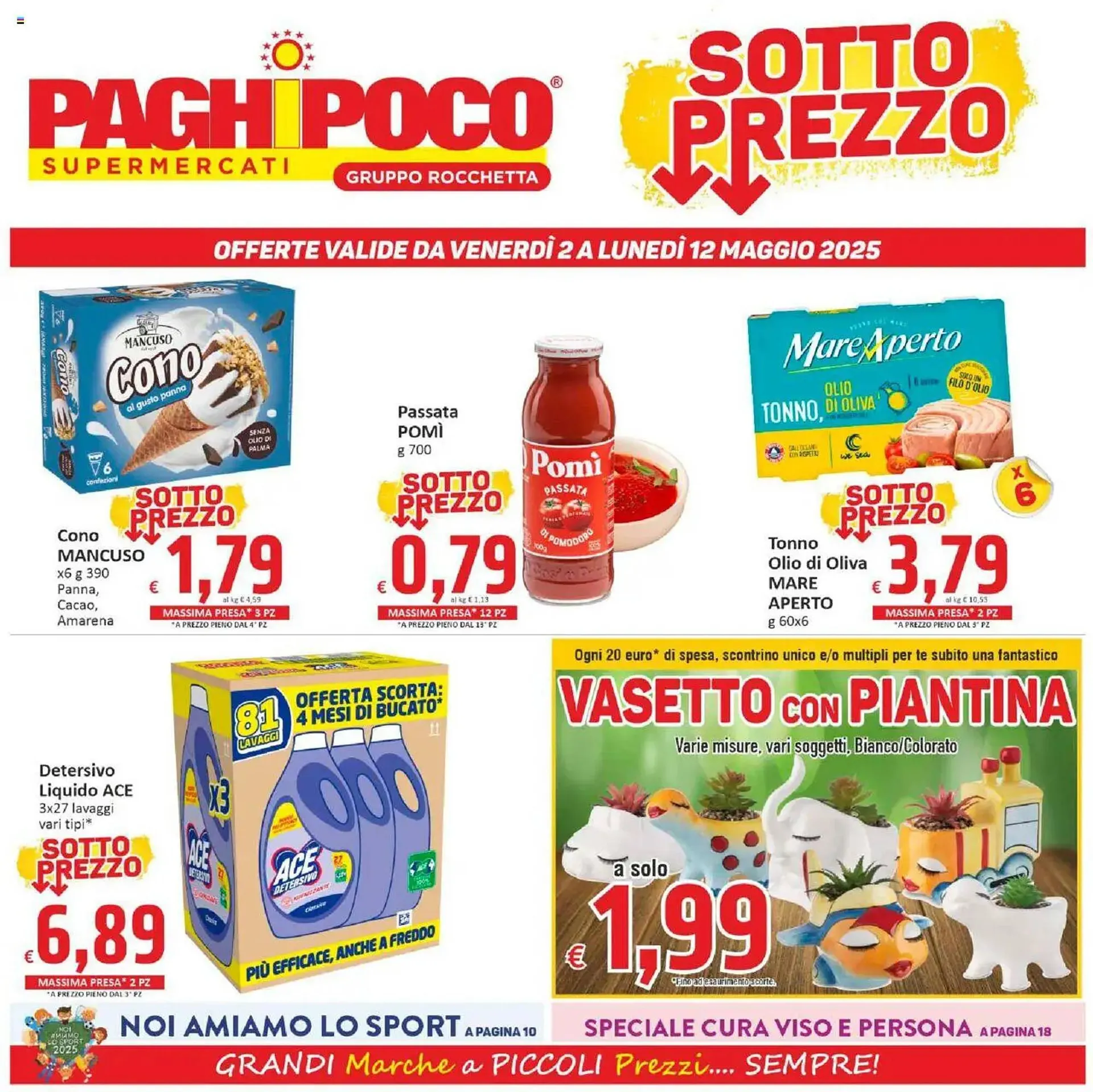 Volantino Paghi Poco da 2 maggio a 12 maggio di 2025 - Pagina del volantino 1