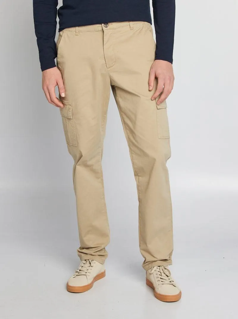 Pantaloni multitasche - L36 - BEIGE