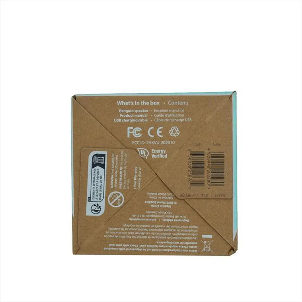 PLANET BUDDIES - Speaker PEPPER THE PENGUIN-Black - Nero