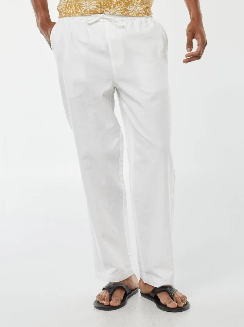 Pantaloni cargo - bianco