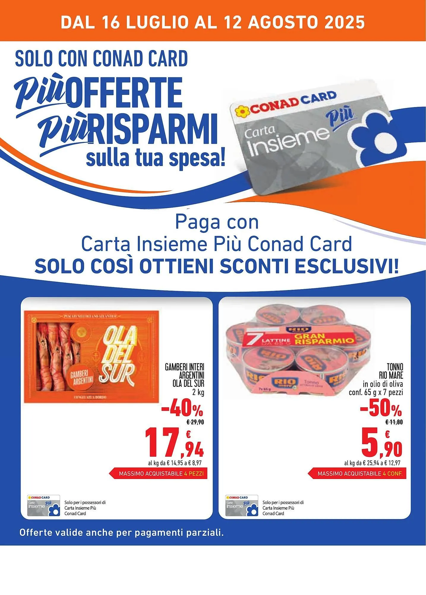 Volantino Conad da 16 luglio a 12 agosto di 2025 - Pagina del volantino 2