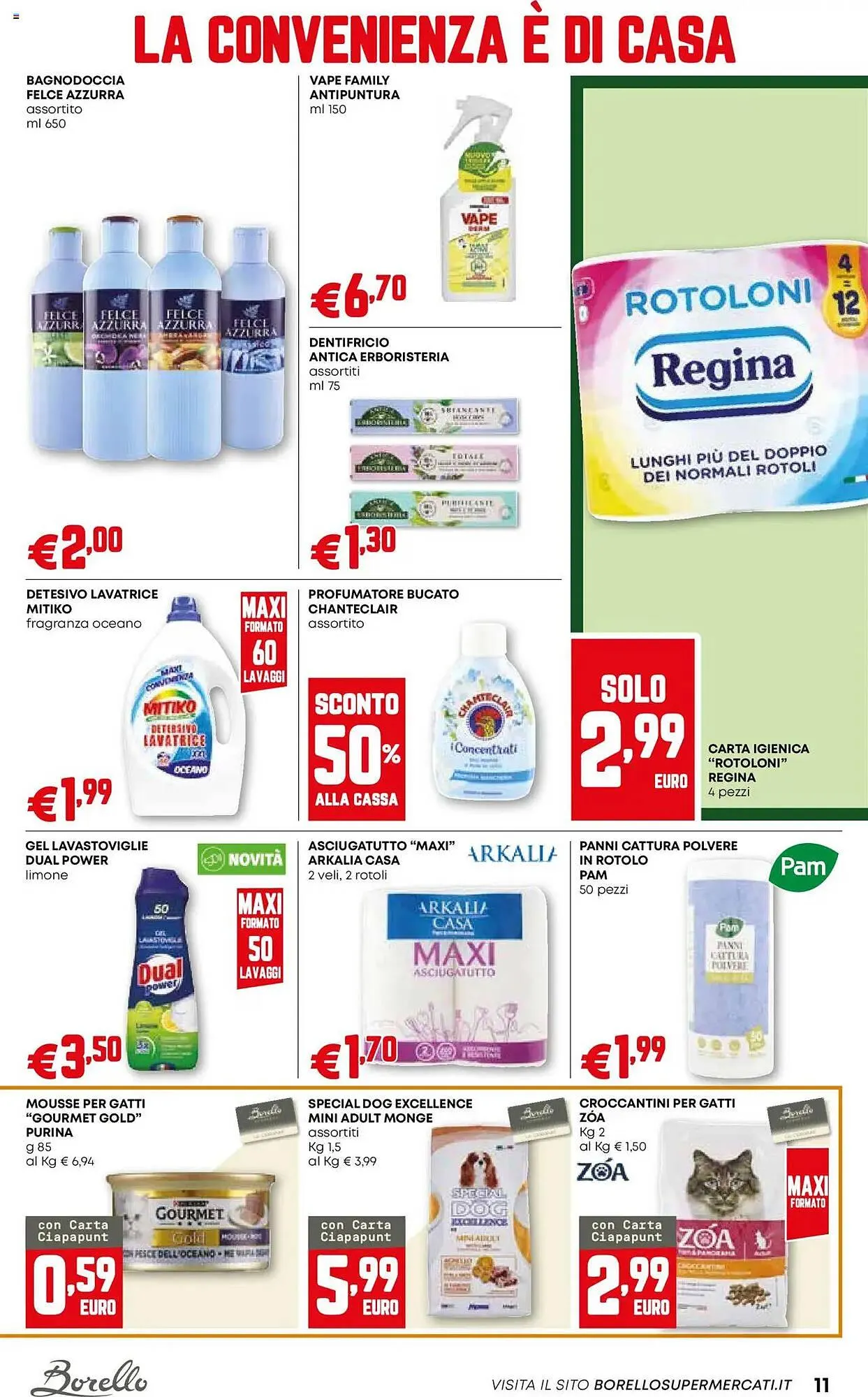 Volantino Borello Supermercati da 26 giugno a 9 luglio di 2025 - Pagina del volantino 11