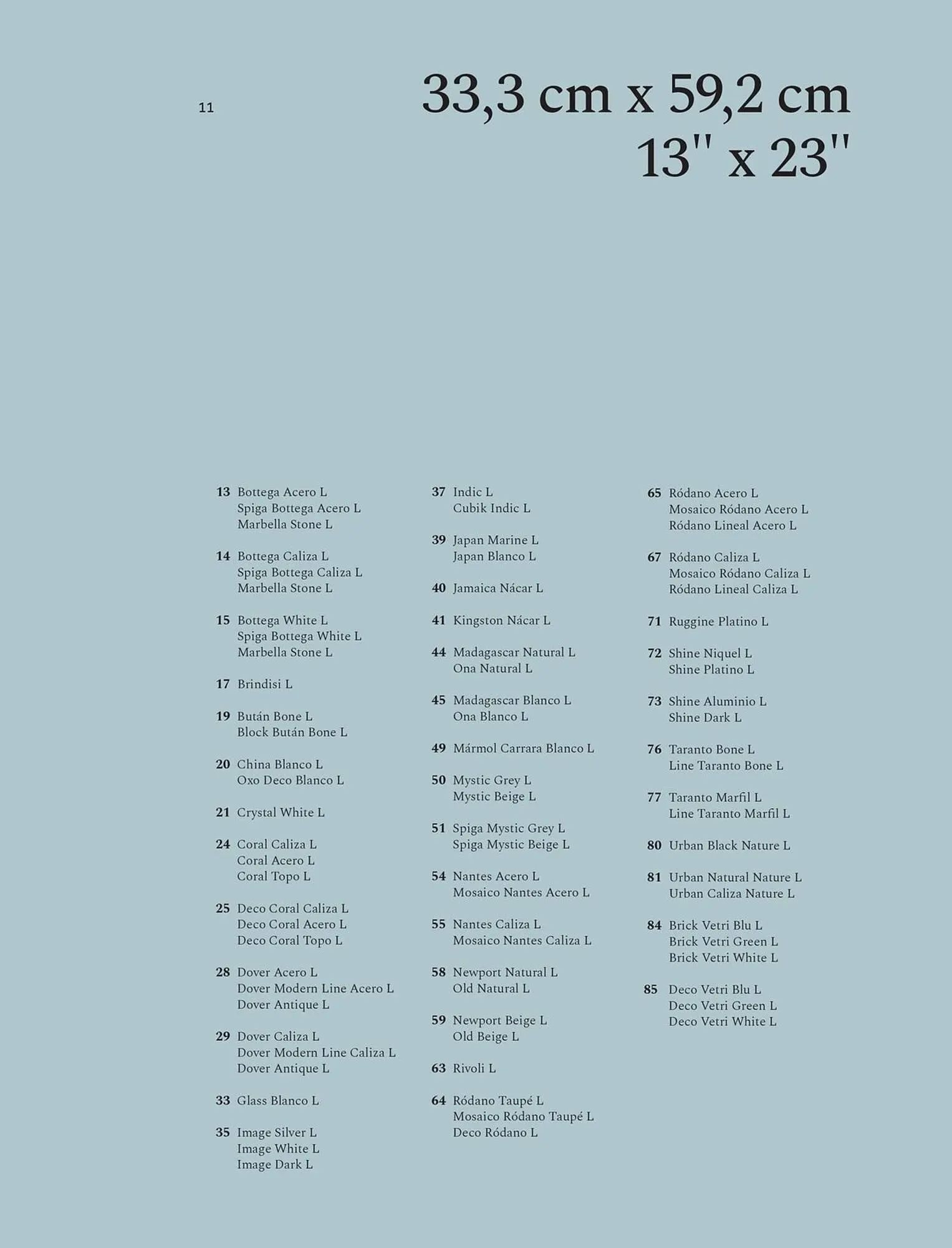 Catalogue Porcelanosa du 27 juin au 31 décembre 2025 - Catalogue page 11