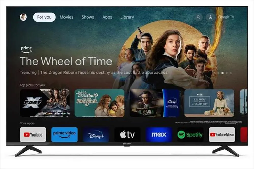 SHARP - Smart TV LED UHD 4K 55" 55GL4060-Nero