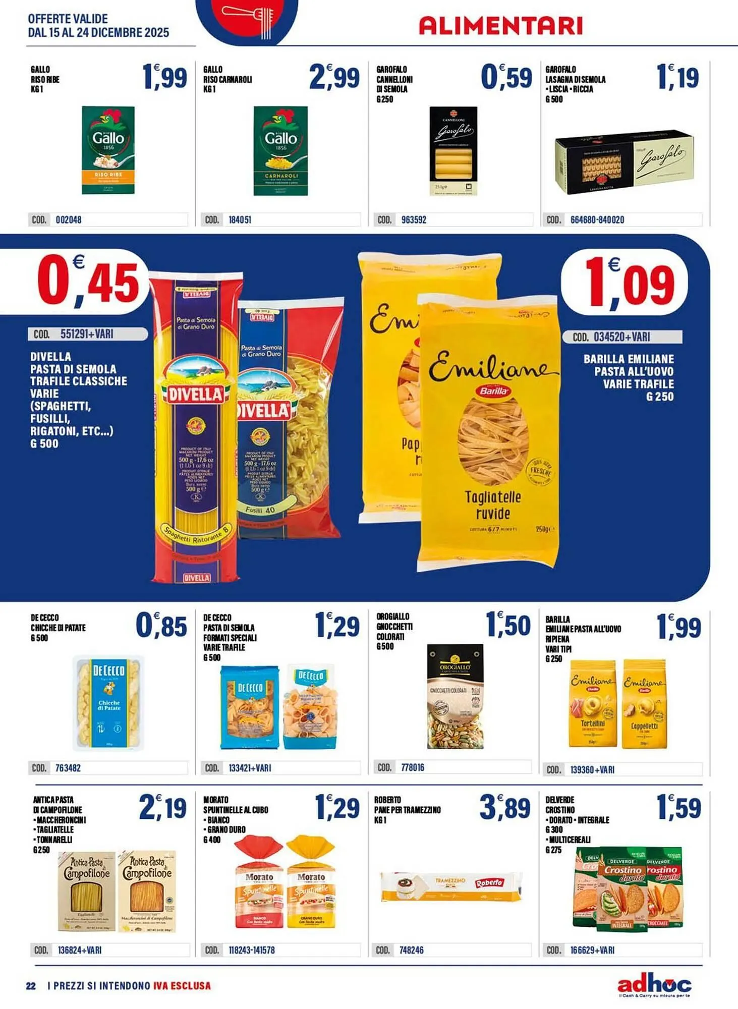 Volantino Adhoc da 15 dicembre a 24 dicembre di 2025 - Pagina del volantino 22