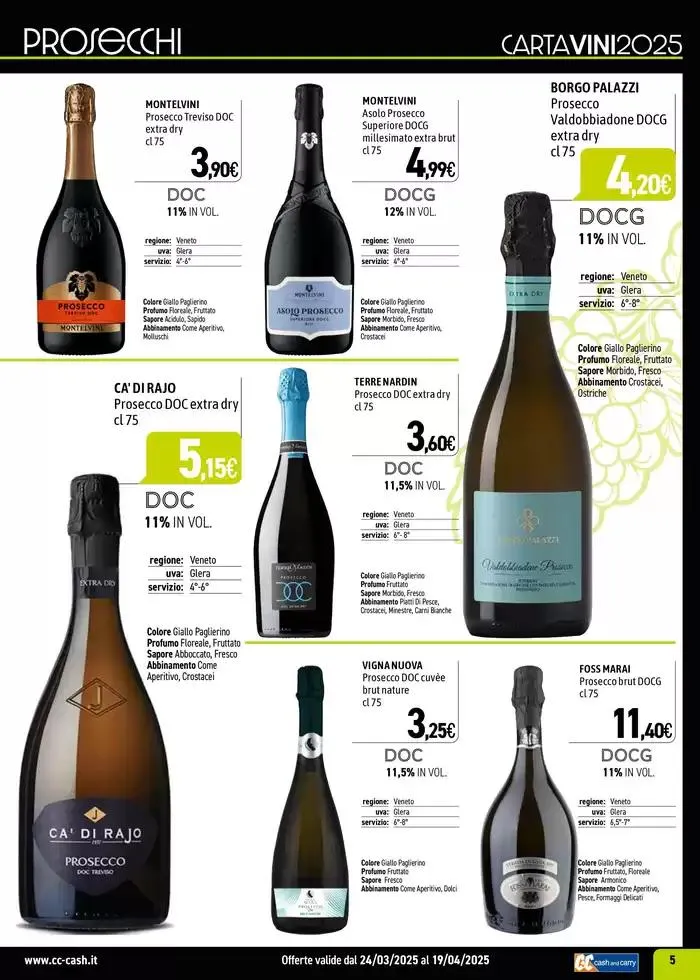 Carta Vini Primavera-Estate 2025 da 24 marzo a 19 aprile di 2025 - Pagina del volantino 5