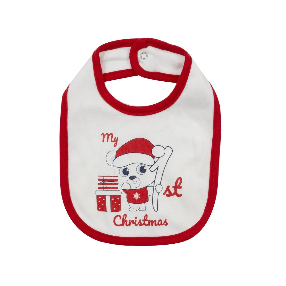 Mawi bavaglini piccoli interlock natale my first xmas